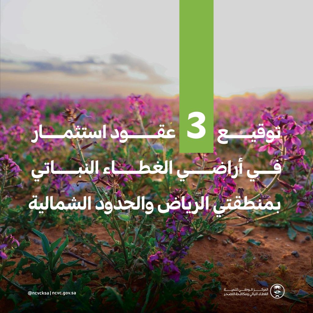 “الغطاء النباتي” يوقع عقودًا استثمارية لتطوير 3 متنزهات وطنية