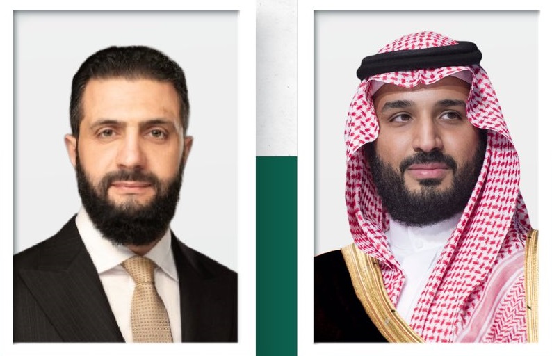 ولي العهد الأمير محمد بن سلمان يتلقى اتصالًا هاتفيًا من الرئيس السوري